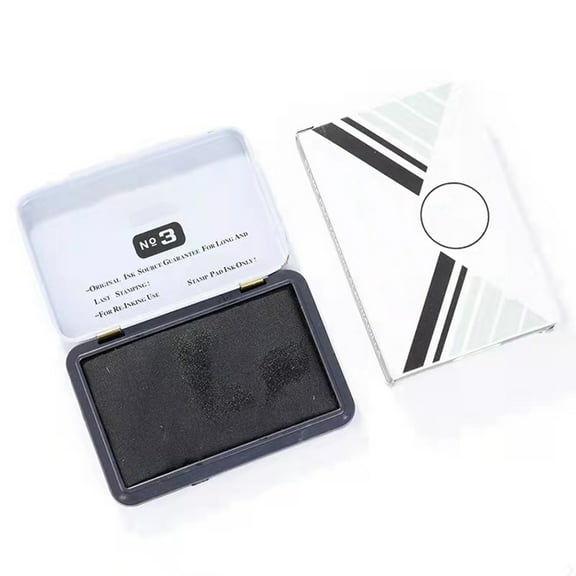 Professional Quick Dry Stamp Inks Pad Oil Based Inks Stamp Pad For Financial Documents Checks Contract Office Supplies