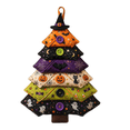 thumbnail image 2 of Layered Fabric Tree Ornament DIY Sewing Kit,DIY Quilted Christmas Tree Kit, Seasonal Patchwork Style, Handmade Craft With Buttons, Holiday Home Tabletop Decor, 2 of 6