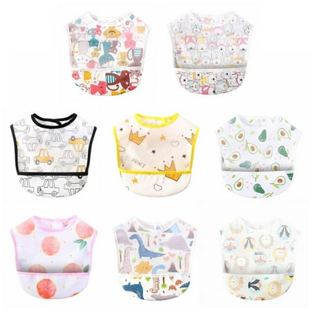 

Cotton Baby Bandana Drool Bibs for Boys and Girls 8 Pack Soft Bibs with Snaps