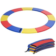 Gymax 12FT Trampoline Spring Cover w/Split Design Waterproof Surface EPE Foam Padding Multicolor