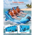 thumbnail image 2 of KFFKFF Towable Tubes for Boating, 3-Rider Inflatable Towable Tube for Boat to Pull, 510 lbs Capacity Water Sports Boating Tubes - with Full Nylon Cover, Dual Tow Points, 2 of 9