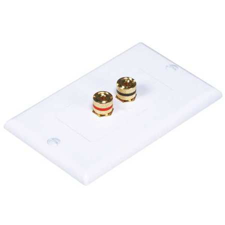 4.50" Banana Post Audio/Video Wall Plate, 3324