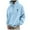 BH218 Light Blue, variant on Curuila Mens Hoodies Letter Print Long Sleeve Pullover With Pocket Fashion Loose Warm Autumn Winter Sweatshirt Beige Size L