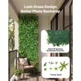 thumbnail image 3 of Artificial Plant Wall, 40 x 120 in Artificial Boxwood Panels, Sun Protection Greenery Backdrop Privacy Hedge Fence, Fake Grass Screen for Wedding, Indoor, Outdoor Garden, Backyard (1 PC), 3 of 6