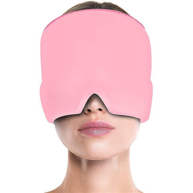 rose Gorro para aliviar la migraña - Rutilisable Migraine Et Maux De Tte Masque, Gel Sac De Glace, Anti - Migraine Sinus Et Masque De Pression, Anti - Migra
