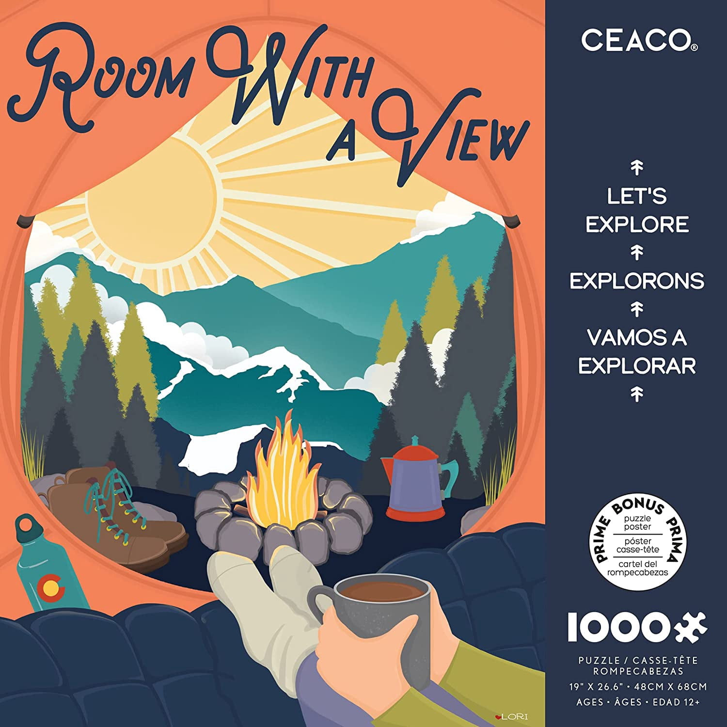 Ceaco - Let's Explore - Room with a View - 1000 Piece Interlocking Jigsaw Puzzle