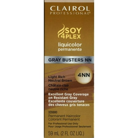 neutral brown light clairol busters 4nn liquicolor 2oz rich gray professional