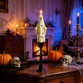 thumbnail image 3 of Clearance! Ghost Shaped Halloween Candle Holder, Halloween Black Holders with Spooky Taper Candle, for Indoor Holiday Party and Home Decor, 3 of 6