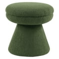thumbnail image 2 of Furniture of America Thia Modern 17.5" Upholstered Mushroom-Shape Design Stool, Green, 2 of 5