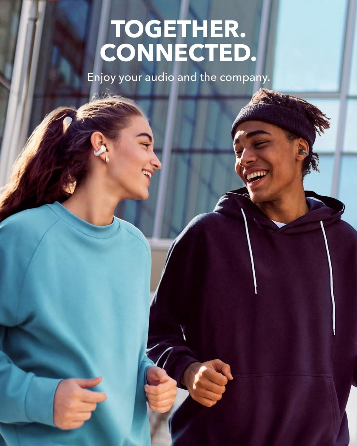 Soundcore C30 by Anker, Open-Ear Earbuds, Clip-On Headphones, White