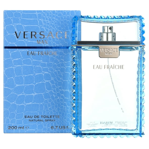 Versace Man Eau Fraiche Eau De Toilette Spray, Cologne for Men, 6.7 Oz