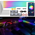 thumbnail image 1 of Tira de luces LED para auto MAODANER 175 pulgadas RGB 6 en 1 con control por app, 1 of 7