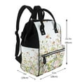 thumbnail image 2 of Honeii hummingbird in floral Pattern Mummy Diaper Bag Backpack Durable Maternity Baby Nappy Casual Shoulder Bags Travel Hiking Outdoor Pack, 2 of 6