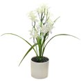 thumbnail image 1 of Artificial Potted Flower Plastic Realistic Fake Flower Home Office Decoration, 1 of 10