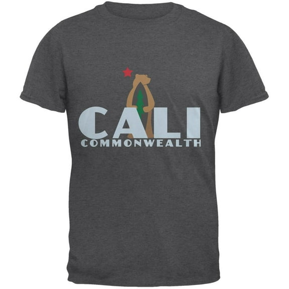 CALI Surf Bear Dark Heather Adult T-Shirt