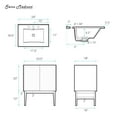thumbnail image 5 of Bosse 24" Freestanding Bathroom Vanity in Natural Oak with 3-Hole Centerset Sink Top, 5 of 11