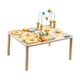 thumbnail image 2 of Mesa de juego de mesa de actividades de madera, aprendizaje temprano, 8 en 1 clasificador de forma de juguete sensorial para niños para niños regalos, 2 of 9