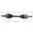 thumbnail image 1 of TrakMotive CV Axle Shaft MI-8140 Premium; OEM Replacement, 1 of 5