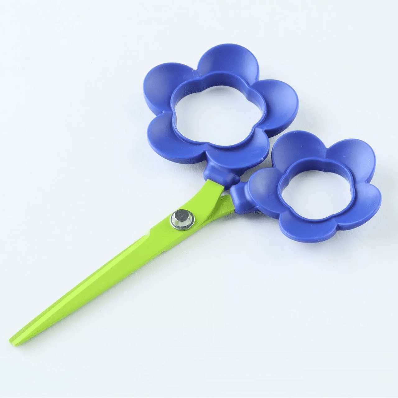 KIZAI Cocone Purple Flower Office Scissors with Stand Function as Pen Holder and Organizer