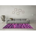thumbnail image 3 of Ahgly Company Indoor Rectangle Abstract Pink Modern Area Rugs, 8' x 12', 3 of 4