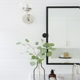 thumbnail image 4 of TEHOME Black Metal Framed Pivot Rectangle Bathroom Mirror 20x24", 4 of 11