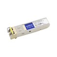 thumbnail image 1 of AddOn - module Émetteur-Récepteur SFP (mini-GBIC) (Équivalent à: Alcatel-Lucent SFP-GIG-55CWD60) - 1 Go - 1000Base-CWDM - LC Monomode - jusqu'à 37,3 miles - 1550 nm - Conforme TAA, 1 of 3