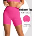 thumbnail image 3 of High Waist No Front Seam Workout Shorts for Women - Tummy Control Butt Lifting Gym Yoga Biker Shorts with Hidden Scrunch, 3 of 6