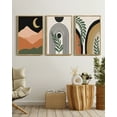 thumbnail image 4 of SHENIFY Mid Century Modern Boho Wall Art Prints, Framed Minimalist Sage Decor, 16x24in (Set of 3), 4 of 7