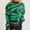 Green, variant on Itsame Loose Sweater for Womens Long Sleeve Pullover Sweaters Crew Neck Sweatertop Green Size M
