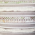 thumbnail image 4 of 18 x 18 Handcrafted Square Jacquard Cotton Accent Throw Pillow, Set of 2, Brown, White - Saltoro Sherpi, 4 of 8