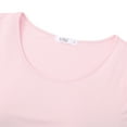 thumbnail image 5 of Women's Nightgown Super Soft Modal Sleepwear Nightshirt Short-sleeved Nightdress comes with Chest Pads Solid Color Pajamas Dress Loungewear,Pink S-2XL, 5 of 7