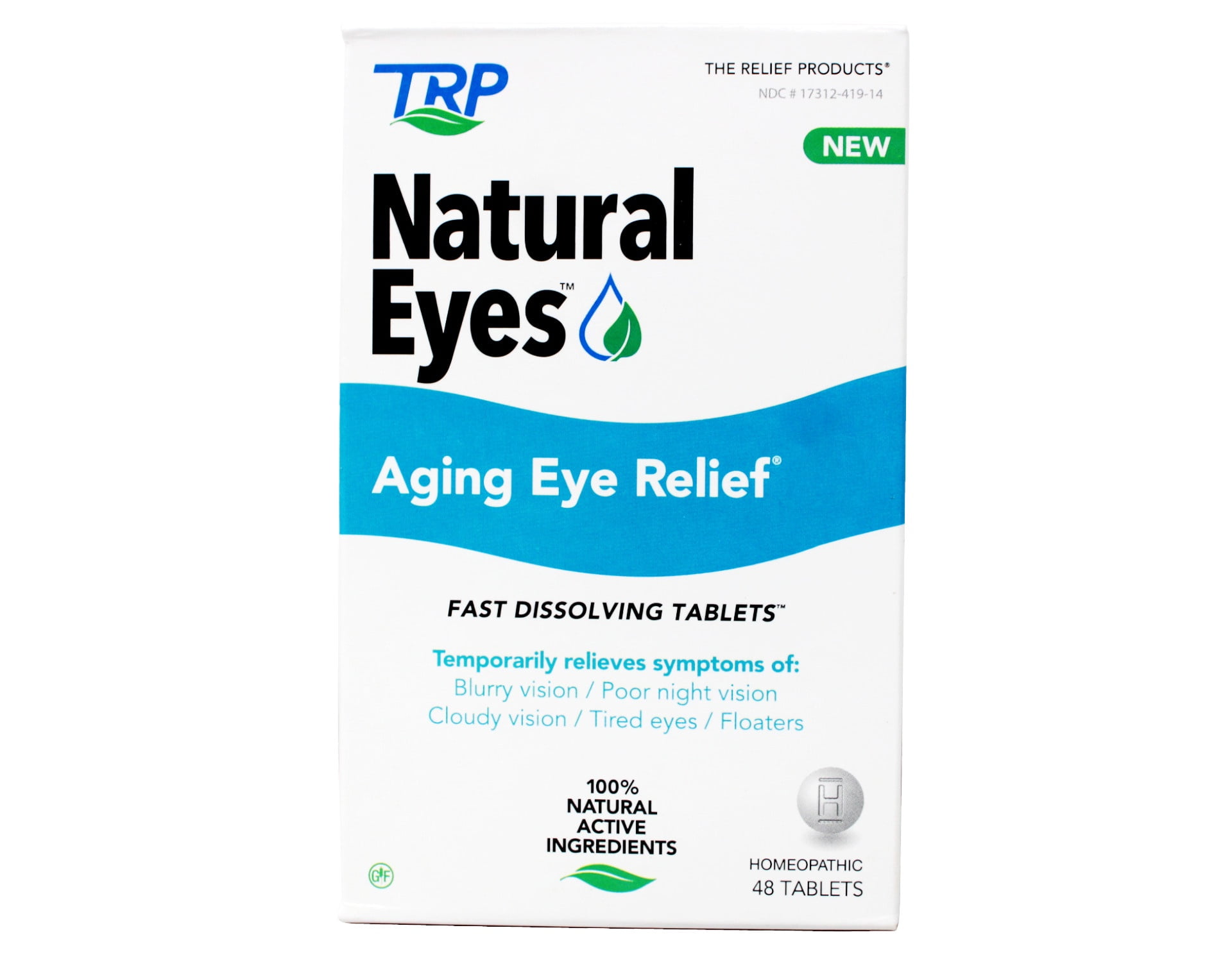 (2 pack) Natural Eyes, Aging Eye Relief, Tablets, 48 count