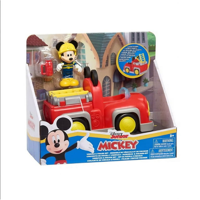 Disney Junior Mickey Mouse Firefighter Figure with Fire