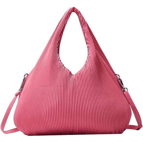 Kukuzhu Women Hobo Bag Nylon Pleat Handbag Tote Bag Soft Large Trendy Chic Shoulder Bag