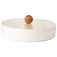thumbnail image 1 of DOLITY Boîte à Bonbons Accessoire Multifonctionnelle à 4 Compartiments avec Boîte de Rangement à Couvercle Transparent pour une Seule Couche Blanche, 1 of 9