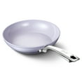 thumbnail image 1 of HLAFRG 8 Inch Nonstick Frying Pan, Ceramic Skillet, Omelet Pan, Even Heating and Less Oil,8 Inch Small Pan with Heat-Resistant Handle, Purple,Suitable for All Stoves, 1 of 6