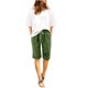 thumbnail image 2 of Puntoco pantalones cortos de verano para mujer, moda 2024, pantalones cortos informales con estampado de cinco puntos de verano para mujer, pantalones cortos de lino y algodón de talla grande, 2 of 6