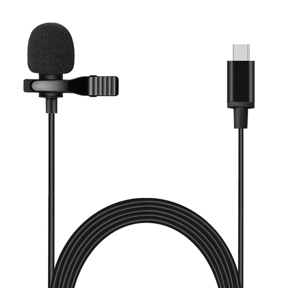 TypeC Microphone Lapel Lavalier Omnidirectional Clipon MIni Mic for Smartphone