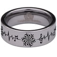 thumbnail image 2 of Treble Clef Tungsten Carbide Ring, 2 of 9