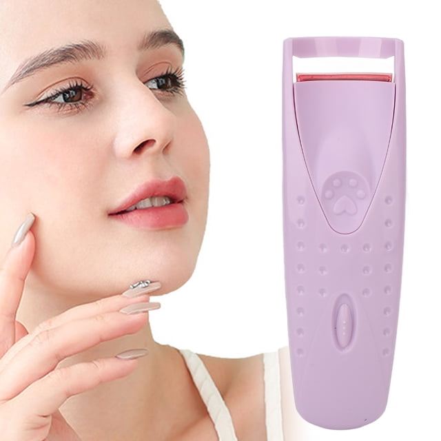 Recourbe-cils Électrique Chauffant Longue Durée en Silicone Type C Rechargeable pour Fille