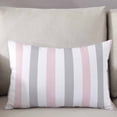 thumbnail image 3 of Geometric Vertical Stripes Minimalist King Size Pillow Cover, Pillowcase Protectors with Zipper, Breathable Decorative Throw Pillow Case Cover, Pillow Shams for Couch Sofa 20x36Inch, 3 of 7