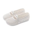 thumbnail image 2 of BRICH Mary Jane Flats for Women Perforated Round Toe Ballet Flats Comfortable Ballerina Shoes White 8.5, 2 of 9