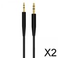 thumbnail image 1 of 2 Cables De Repuesto Para Auriculares De 2,5 Mm Y 140 Cm Para QC25 35 35II, Color Negro, Sin Micrófono 2 piezas, 1 of 7