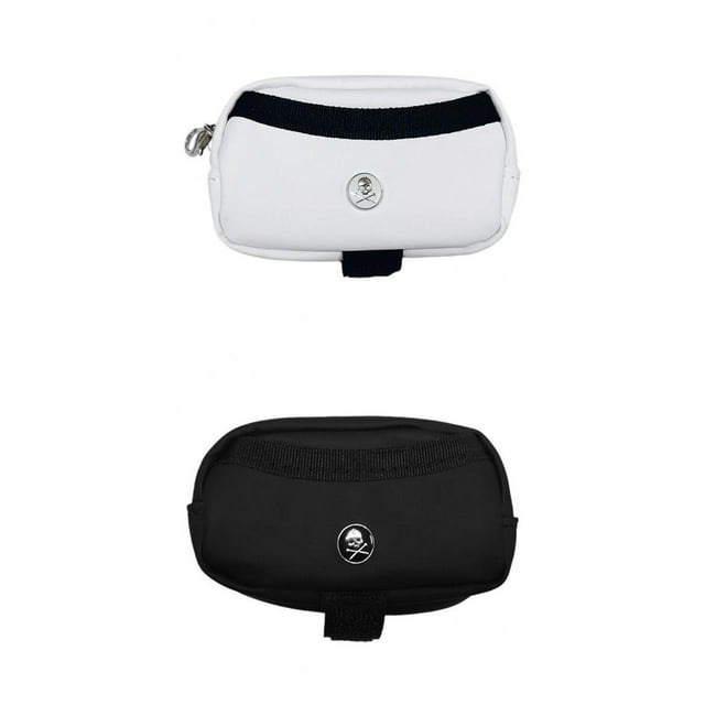 2 Piezas de material cuero Pelota para golf Bolsa de Transporte Bolsa de Soporte para 2 Pelotas para golf 3 Camisetas Sharpla Estuche para pelota de golf