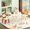 White3, variant on Kids Table and 4 Chairs Set, Wood Children Activity Table Drawing Play Chair Set, 4 Animals Chairs for Reading, Drawing, Eating, Multifunctional Kids Tables for Daycare, Kindergarten, Home