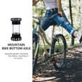 thumbnail image 3 of OULII Axe Inférieur de Roulement Étanche en Aluminium Noir pour Vélo avec Conception Filetée Intégrée, 3 of 5