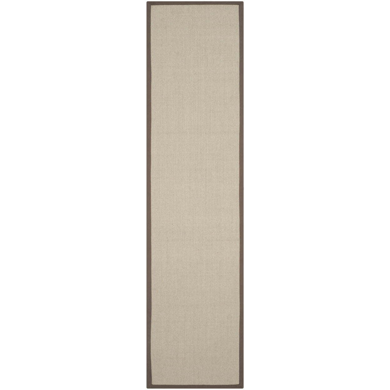 SAFAVIEH Natural Fiber Forrester Border Sisal Area Rug, Taupe/Light Brown, 6' x 9'