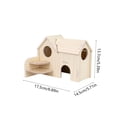 thumbnail image 3 of NWOKYZGH Wooden Chamber, Maze Hamster Hideout, Small Pets Woodland House Habitats Decor for Hamster Mice Gerbils Mouse, 3 of 6