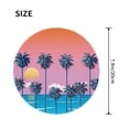 thumbnail image 3 of Disketp Beach With Palm Trees Small Mouse Pad 7.9x7.9 Inches,Washable Round Mousepad For Office Laptop Computer,Non-Slip Rubber Base Mouse Pads For Wireless Mouse, 3 of 9