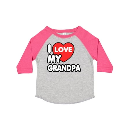 

Inktastic I Love My Grandpa Gift Toddler Boy or Toddler Girl T-Shirt